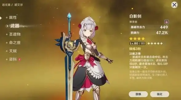 ★必看★武器推荐★原神白影剑属性深度解析+顶级实战表现全方位测评！